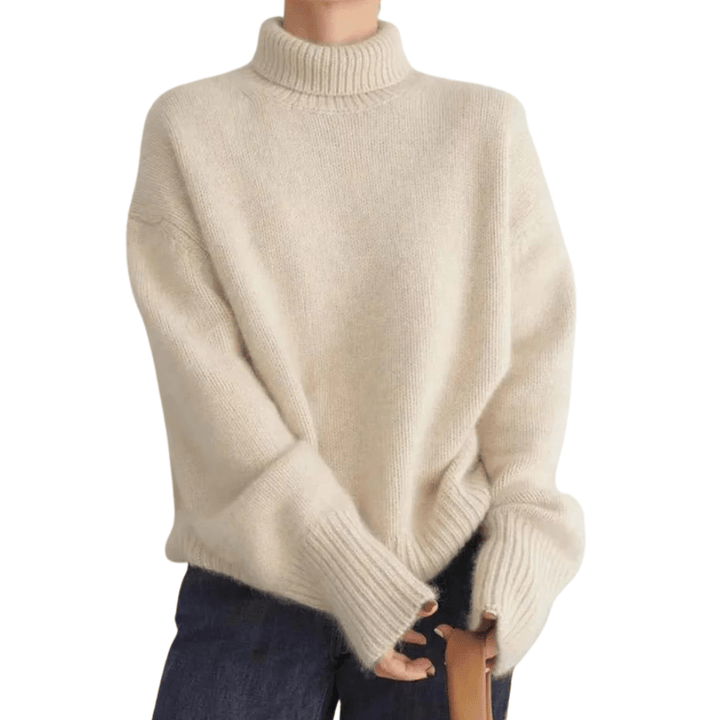 Oversized Turtleneck Sweater | Soft Knit Blend | Effortless Winter Style