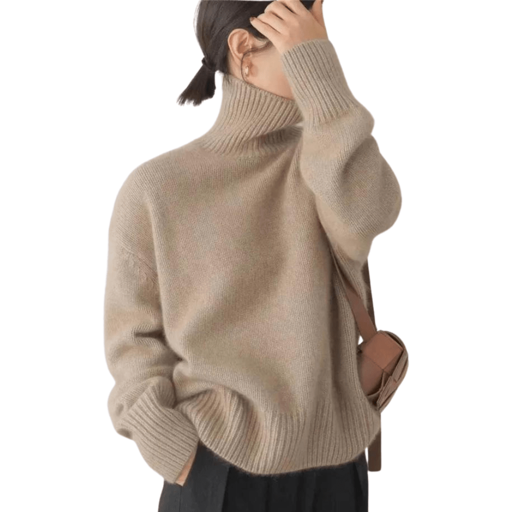 Oversized Turtleneck Sweater | Soft Knit Blend | Effortless Winter Style