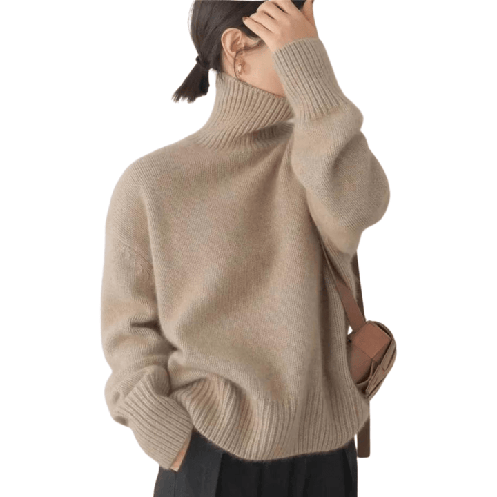 Oversized Turtleneck Sweater | Soft Knit Blend | Effortless Winter Style