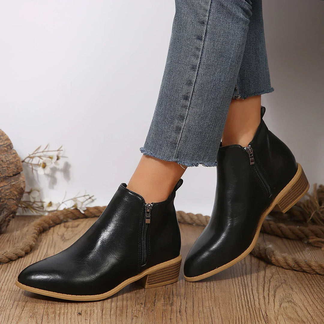 Ella | Women Spring Casual Side-Zip Ankle Boots