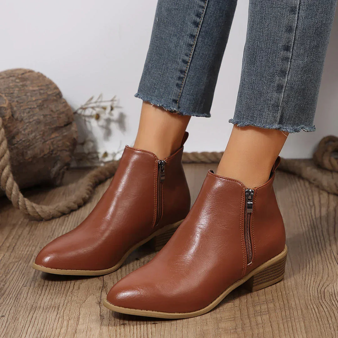 Ella | Women Spring Casual Side-Zip Ankle Boots