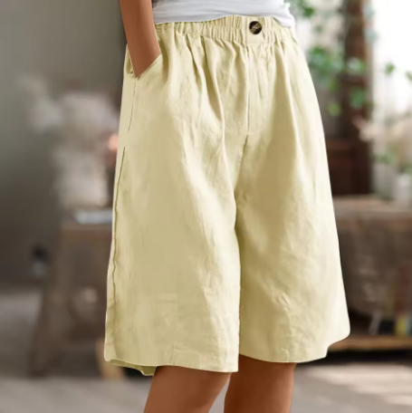 ZYLA – LINEN COMFORT RELAXED SHORTS