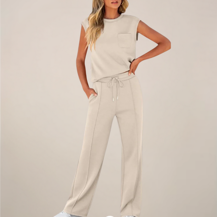 Charlotte | Women’s Spring Drawstring Relaxed Pants Set