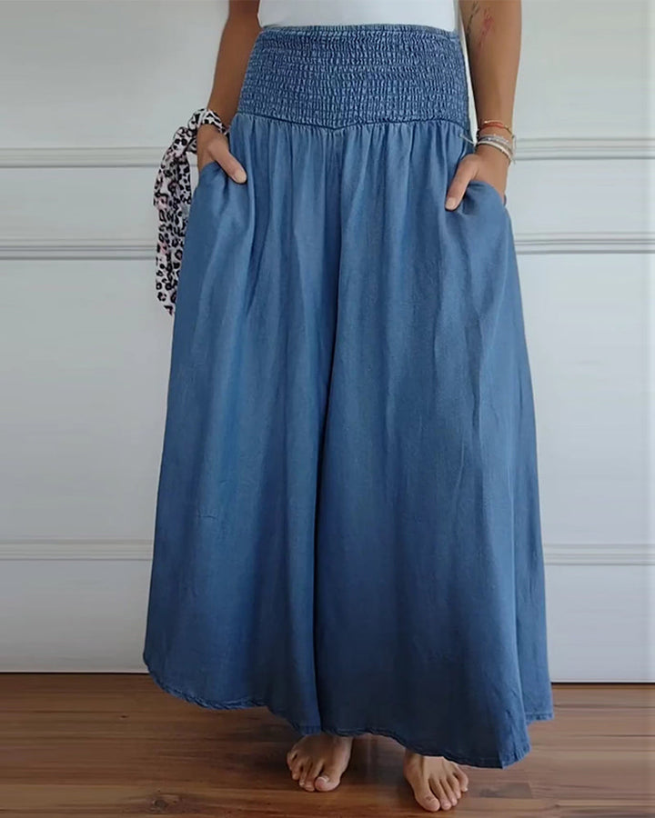 Jasper | Flowy Smocked Waist Pants